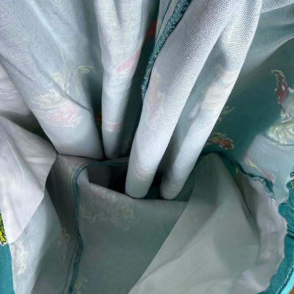 Vintage‎ Breckenridge Cropped Pants Teal Beach Palm Trees Fruit Tropical Summer - Picture 4 of 7